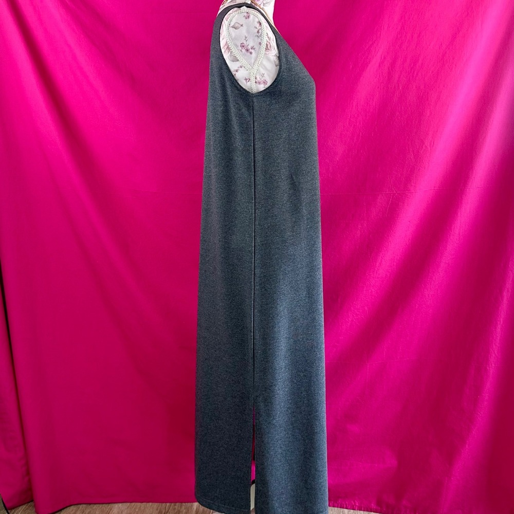 2 Piece Set Graphic Maxi Long Dress Cardigan Gray Fashion Artsy Novelty S Cite - Picture 16 of 17